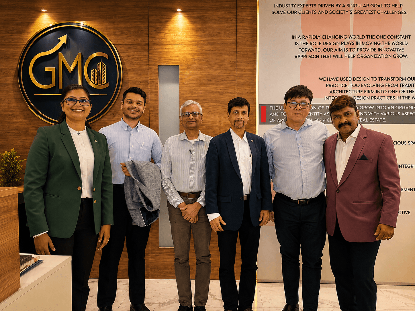 GMC team in a project discussion with client and delivery partners