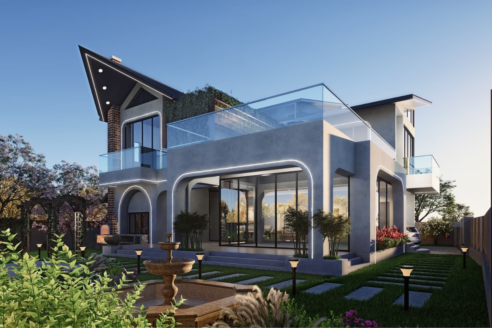 Garden courtyard villa