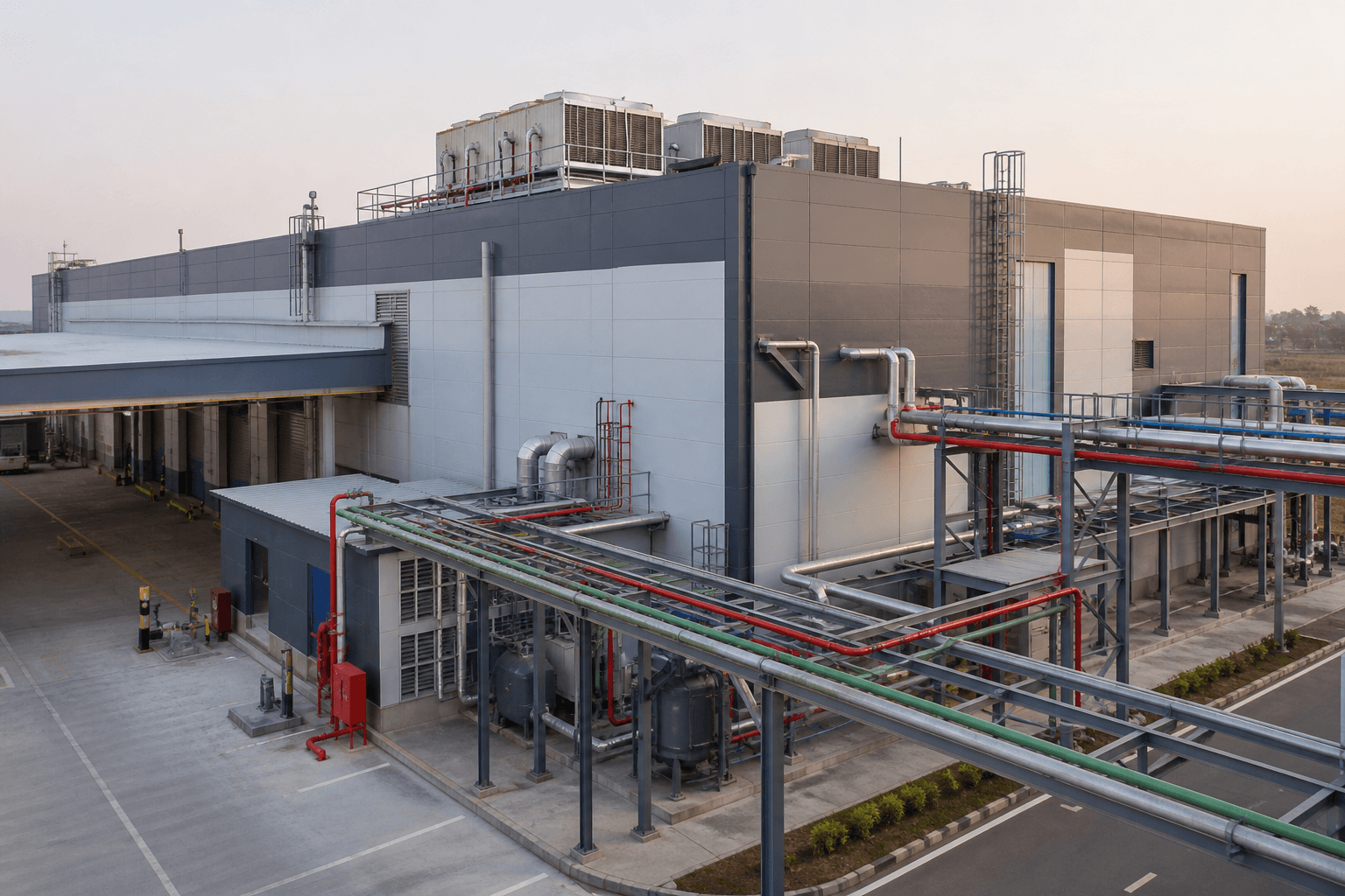 Industrial MEP utilities and distribution systems